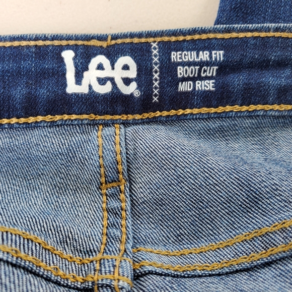 Lee Midrise Bootcut Jeans Indigo Women's Plus Size 20 - Picture 5 of 6
